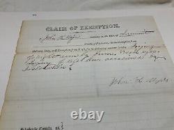 CIVIL War Draft Exemption Summit Schoharie Cyy Ny Medical Surgeon Signed 1805