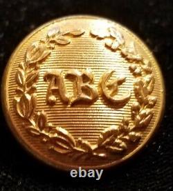 CIVIL War Era 2 Pc New York Albany Burgesses Corps Button Alberts# Ny-67-b