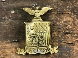 CIVIL War Era 79th New York Excelsior Hat Badge Insignia