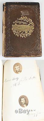 CIVIL War Era Album W Signatures Albany Normal School 1861-63 44th New York Vol