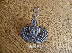 CIVIL War Era Duryee's 5th New York Zouaves Officiers Hat Insignia