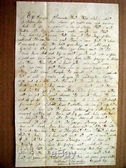 CIVIL War Letter Killed In Action Georgia 107th New York