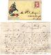 Civil War Letter Soldier To Sister + Patriotic Cover Washington On Horse Ny