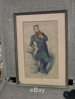 CIVIL War Period Done Painting Naval Officer Listed Artist Charles Kendrick Ny
