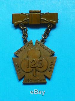 CIVIL War Rare U. S. 1862-1865 New York State 125th Volunteer Regiment Medal