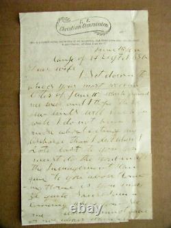 CIVIL War Soldier Letter Humorous Content 94th New York With Cover