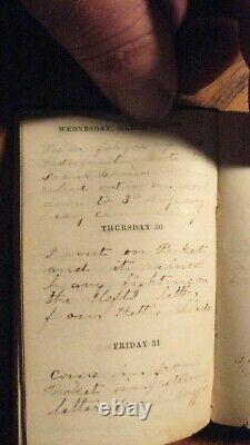 CIVIL War Soldiers Handwritten 1865 Diary 109th Ny Volunteers Plus Photo