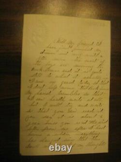 CIVIL War Soldiers Letter, 109th Ny Volunteer Inf. Annapolis Junction MD 7/12/63
