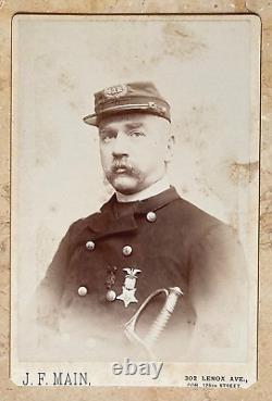 CIVIL War Union 8th New York Vol. Infantry Regt. Gar Soldier Autographed Photo