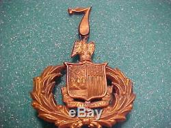 CIVIL War Union M-1858 Duryea's 7 Th New York Regt. Zouaves Kepi -hat Badge