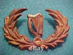 CIVIL War Union New York Irish Brigade Lyre Kepi Hat Emblem Wreath