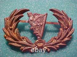 CIVIL War Union New York Irish Brigade Lyre Kepi Hat Emblem Wreath Type 2