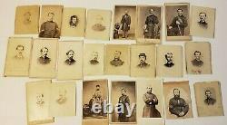 CIVIL War Usct CDV Photo Album Colored Troops Officers Il, Ny Units