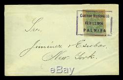 COLOMBIA 1904 Civil War & Inflation period cover with 5p Sc#273 from PALMIRA to NY
