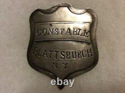CONSTABLE Plattsburgh New York- No Longer in Service- Vintage Civil War Period