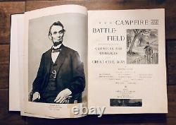 Campfire & Battlefield An Illustrated History The Great Civil War HC Book 1894
