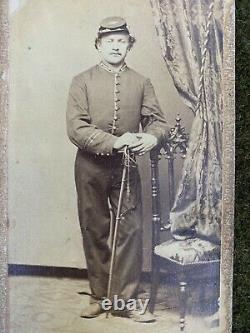 Capt. John Horn 40th NY Inf. KIA Fredericksburg & Wife CDV photos Civil War