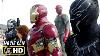 Captain America Civil War 2016 Full Airport Battle Scene Hd Marvel Clip