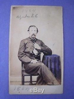 Civil War 1/4th Ambrotype, CDV. New York 3rd Cavalry. 2nd Lt. Thomas W. Goring