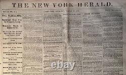 Civil War 15 Issues of the New York Herald Newspaper August-September 1861