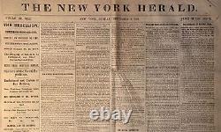 Civil War 15 Issues of the New York Herald Newspaper August-September 1861