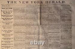 Civil War 15 Issues of the New York Herald Newspaper August-September 1861