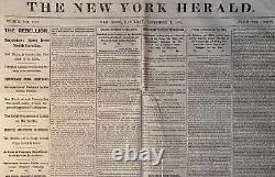 Civil War 15 Issues of the New York Herald Newspaper August-September 1861