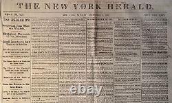 Civil War 15 Issues of the New York Herald Newspaper August-September 1861