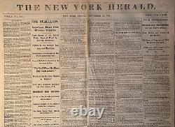 Civil War 15 Issues of the New York Herald Newspaper August-September 1861