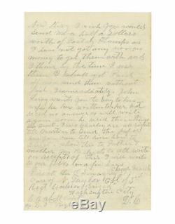 Civil War 72nd NY Letter Our men got cut up badly and also got badly whipped