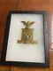 Civil War 8th New York Regiment Helmet Badge With Small Display Case