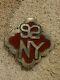 Civil War 92nd Ny 18th Corps Badge 1st Division Red