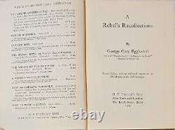 Civil War A REBEL'S RECOLLECTIONS 1905 4th Edition 1st Virginia Cavalry