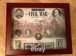Civil War Artifact Collection in Display Case (New York Times, RARE)