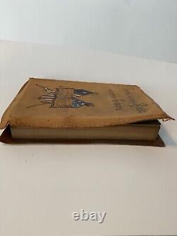 Civil War Book Songs Of The Blue And The Gray Suede Cover Antique VERY RARE