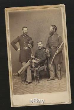 Civil War CDV Colonels of the 8th New York, Lyons/Wentworth/Varian