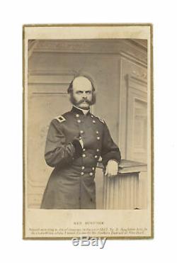 Civil War CDV Union General Ambrose E. Burnside D. Appleton, NY Backmark