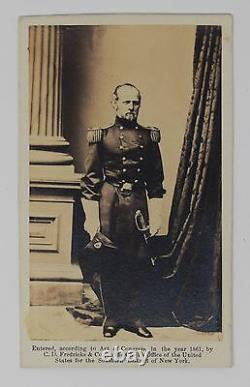 Civil War CDV Union General Don Carlos Buell with Sword Fredricks, New York
