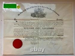 Civil War Commission for George H. Hitchcock, Major 132nd NY infantry