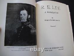 Civil War Confederacy Robert E Lee Freeman Biography 4 Vols Early Printing VG