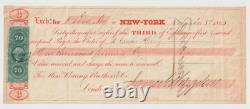 Civil War Date 1863 Bill of Exchange New York/ London, Archibald Gracie King