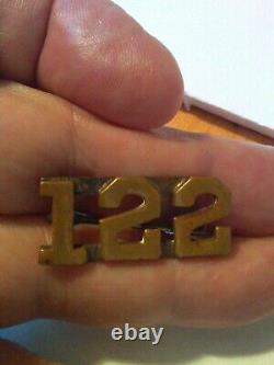 Civil War Era 122nd Regiment NY Infantry pin brass Rare