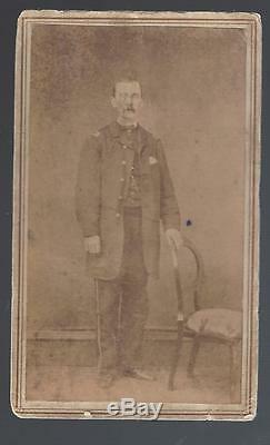 Civil War Era CDV of Union Lt Wallace M Sanborn 12th New York Cavalry