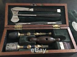 Civil War Era G. Tiemann & Co. 63 Chatham St N. Y. Trepanning Trephine Kit with COA