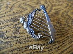 Civil War Era New York Irish Brigade Hat Badge Harp
