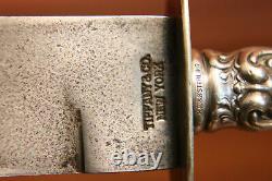 Civil War Era TIFFANY & CO. NEW YORK RW&STERLING Bowie Knife & Sheath 16, Sword