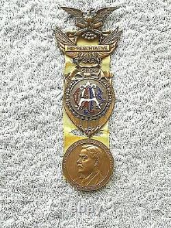 Civil War GAR 45th Nat'l Reunion Rochester NY 1911 Badge/Ribbon EXCEPTIONAL