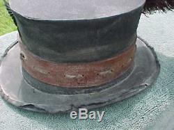 Civil War Hat w Ostrich Feather & Eagle Maker David Hat Co 11th Ave New York