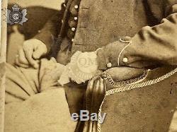 Civil War Id'd CDV Petite's Battery Photograph Wounded 1st NY L. A