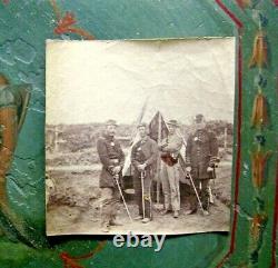 Civil War Image NCO's Outdoors- Possibly 23rd N. Y